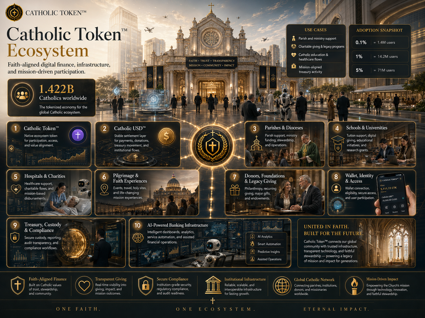 Catholic Token Ecosystem overview